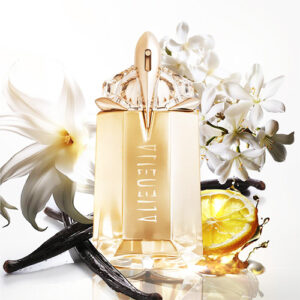 عطر-الین-گاددس-تیری-موگلر-زنانه-Thierry-Mugler-Alien-Goddess-شرقی-گلی-محصول-2021-بهمراه-نتهای-وانیل-و-گلدار-سفید.