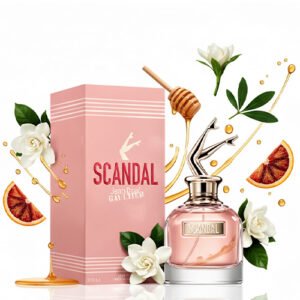 عطر-زنانه-اسکندل-Scandalژان-پل-چایپر-گلی-با-طبع-گرم-محصول-2017گوتیه-به-همراه-نتهای-پرتقال-و-گلهای-سفید-و-عسل.