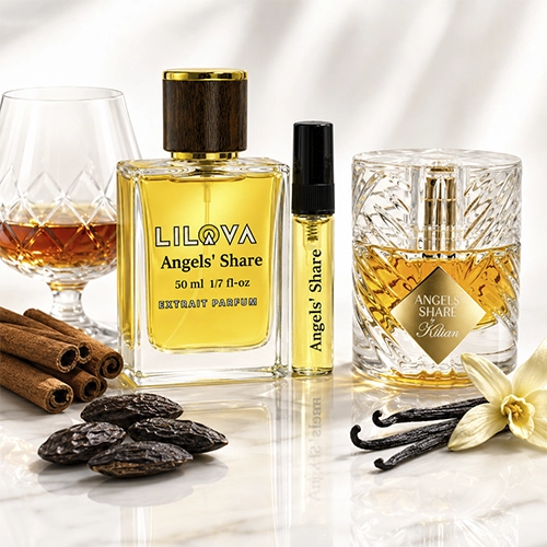 عطر زنانه مردانه آنجلز شیر بای کیلیان Angels’ Share شرقی وانیلی و گرم محصول 2020 بهمراه کنیاک دارچین وانیل — راهنمای خرید عطر از لیلووا