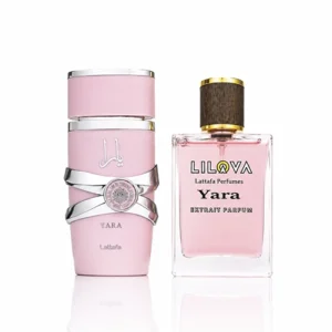عطر-زنانه-یارا-لطافه-صورتی-Lattafa-Perfumes-Yara-شرقی-وانیلی-محصول-2020-اکستریت-50-میل-لیلووا