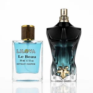 عطر-مردانه-له-بوJean-Paul-GAULTIER-Le-Beau-چوبی-معطر-و-چهار-فصل-مشابه-سازی-عطر-لیلووا