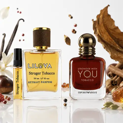 عطر یونیسکس استرانگر ویت یو توباکو GIORGIO ARMANI – Emporio Armani Stronger With You Tobacco شرقی ادویه ای و طبع گرم محصول 2019 ادوپرفیوم نتهای عطر — راهنمای خرید عطر از لیلووا