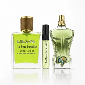 عطر-مردانه-له-بو-پارادایز-ژان-پل-گوتیه-Jean-Paul-GAULTIER-Le-Beau-Paradise-Garden-مردانه-چوبی-ومعطر-محصول-2024-اکستریت-50-میل.